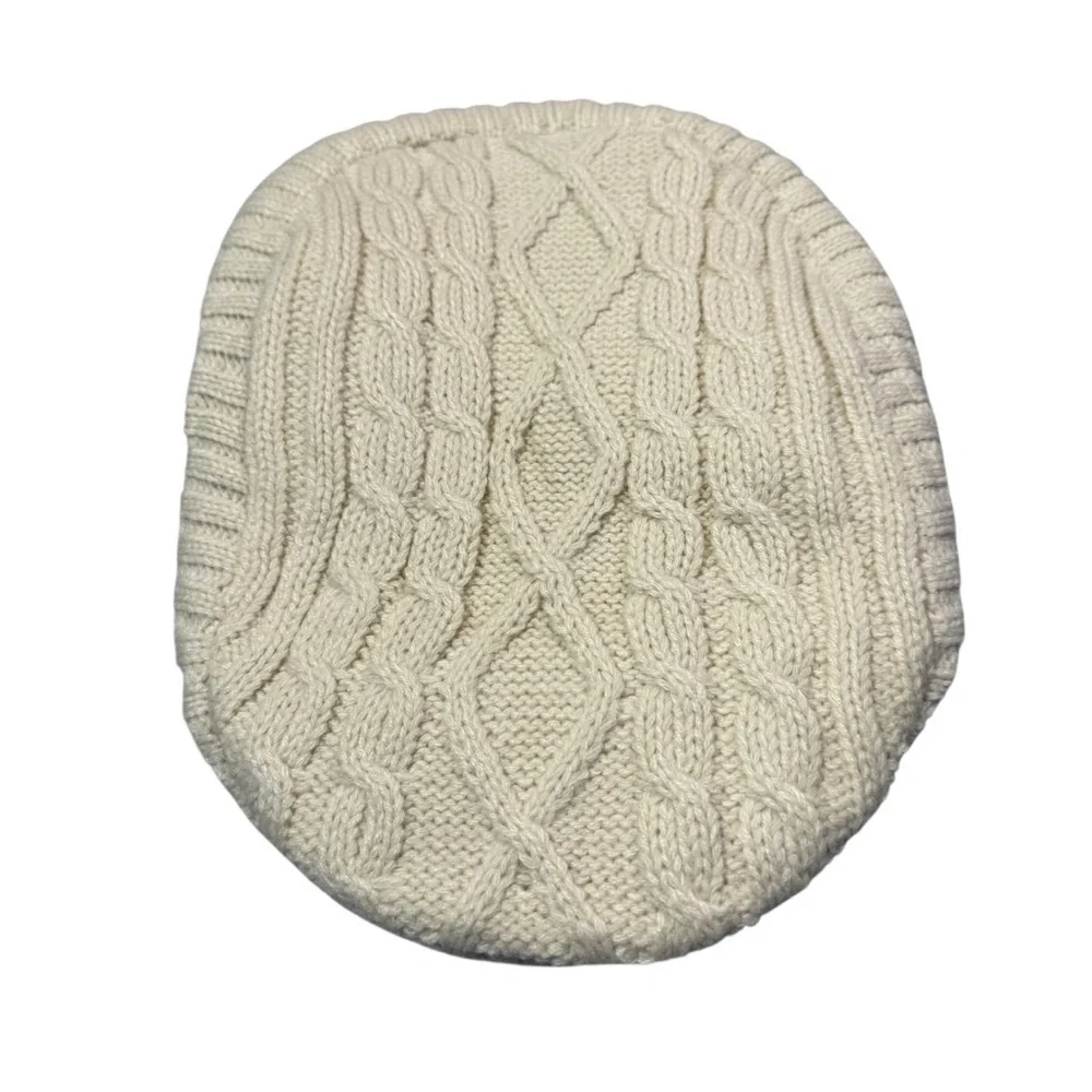 NWT New Teqihat Winter Warm Knit Beige Hat Cap